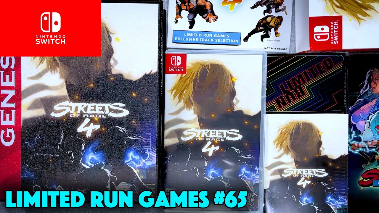 UNBOXING! Streets of Rage 4 Classic Edition Nintendo Switch Limited Run Games #65