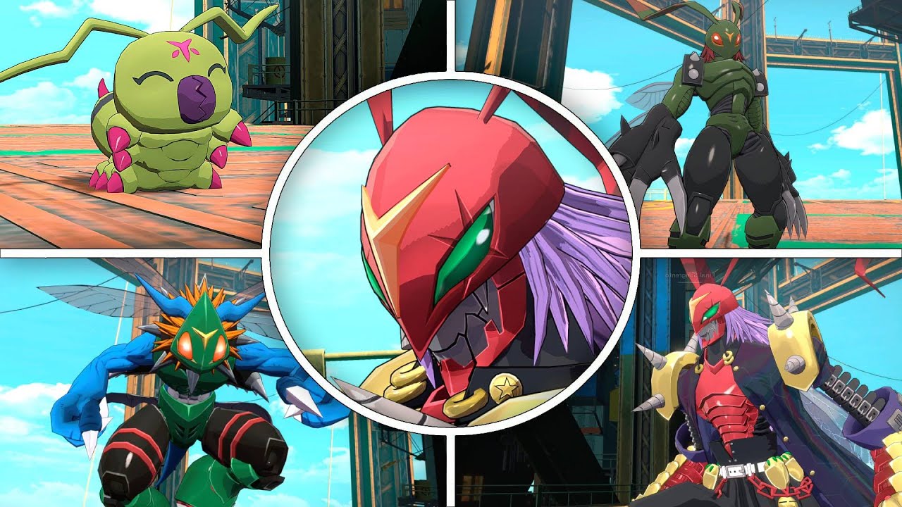 Stingmon & Digivolutions – Unique Skills Showcase  | Digimon Story Time Stranger
