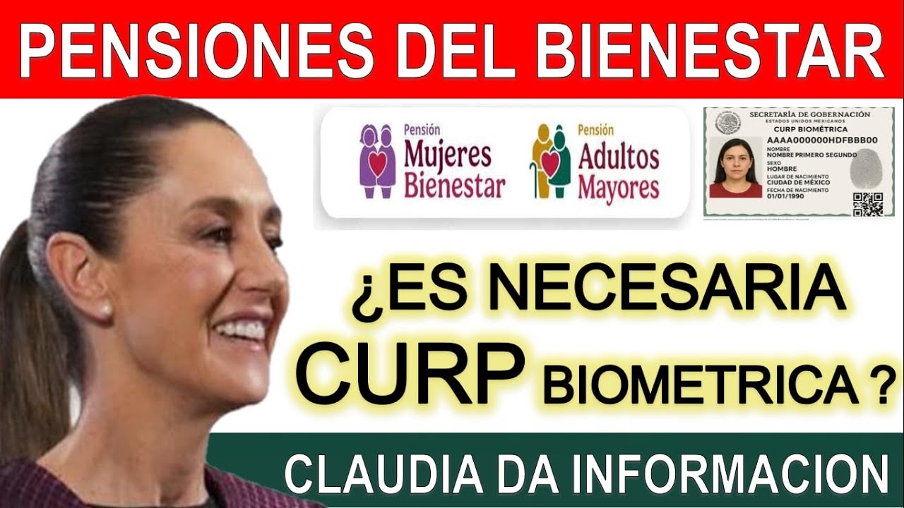 💸NO COBRAR&Aacute;S SI NO LA TIENES: La VERDAD sobre CURP Biom&eacute;trica y Registro a Pensi&oacute;n💡 Claudia Demiente
