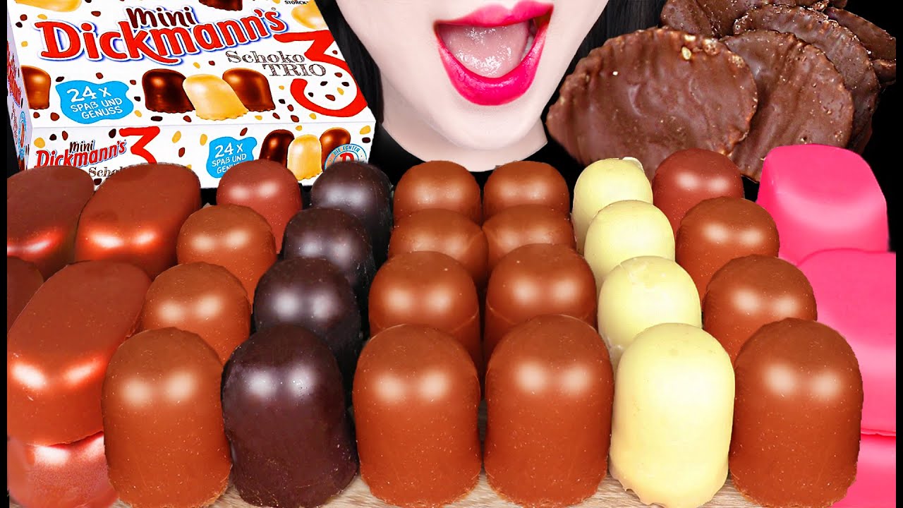ASMR DICKMANN'S CHOCOLATE MARSHMALLOW ICE CREAM 딕만스 마쉬멜로우 아이스크림 먹방 MUKBANG, EATING