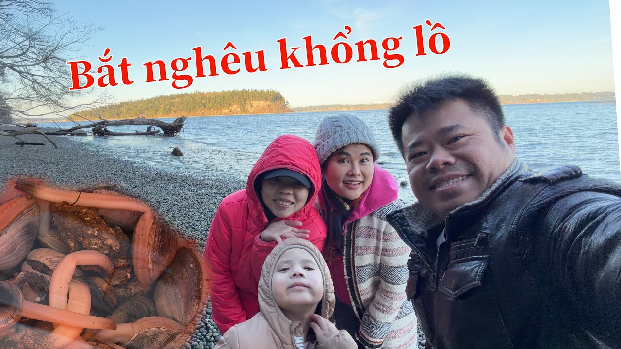 Leo đi bắt nghêu khổng lồ và cắm trại trên nhà di động