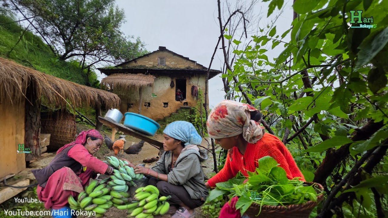 Life in Nepali Hills | Traditional Family Life & Home Cooking