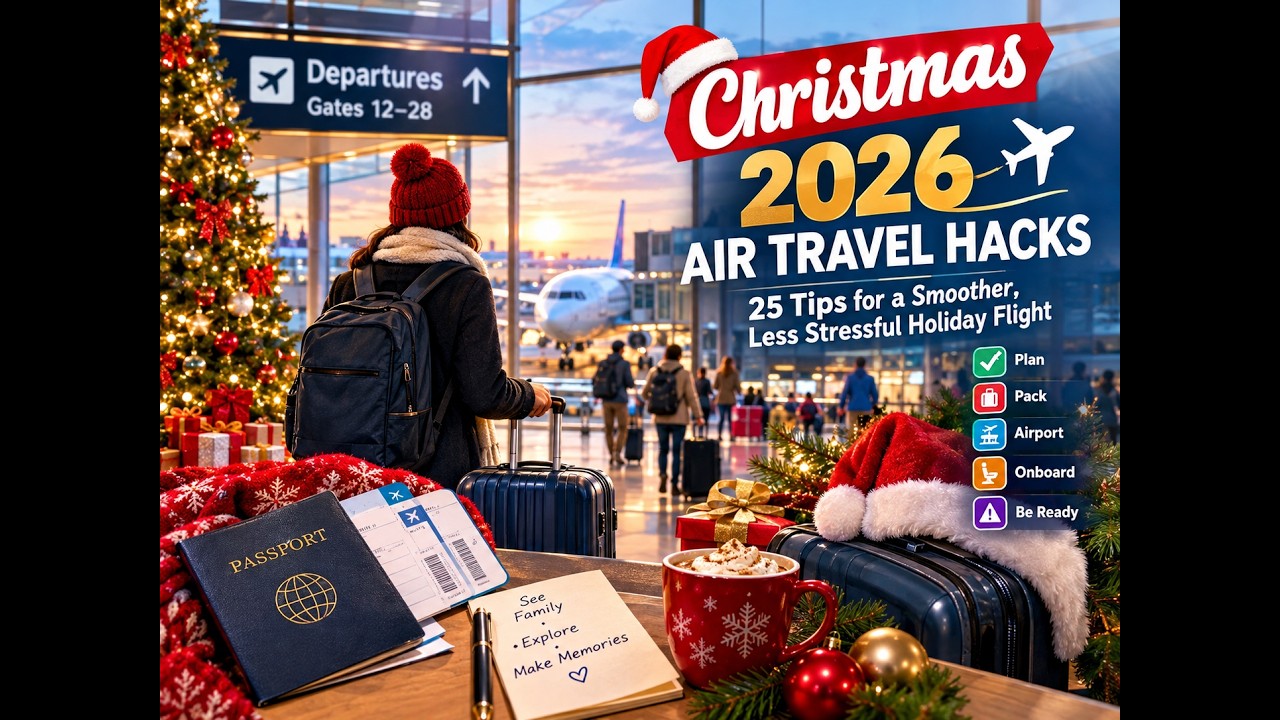 25 Air Travel Hacks and tips for Christmas 2026 ✈️🎄