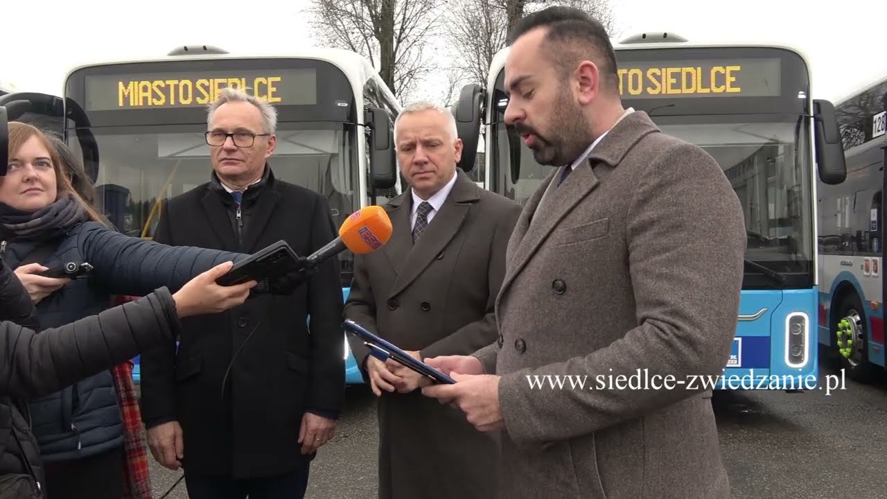 Siedlce. Chińskie autobusy elektryczne w MPK,  10.12.2025r.