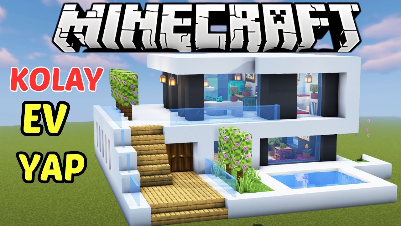 Küçük ve Modern Bir Ev Nasıl Yapılır ? kolay Eğitim! Minecraft
