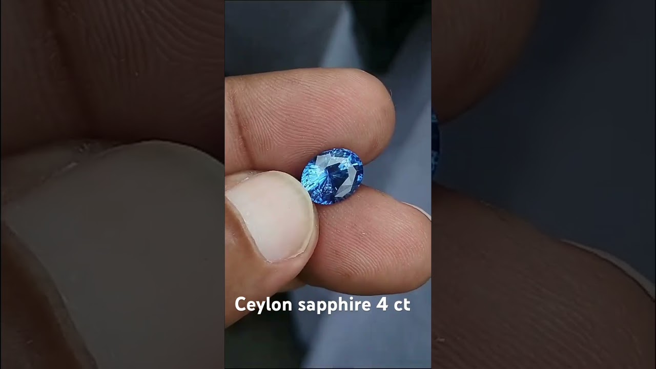 Ceylon blue sapphire 4 ct just finish stone  sale genuine gemstone #fashion #sapphire #gemstone