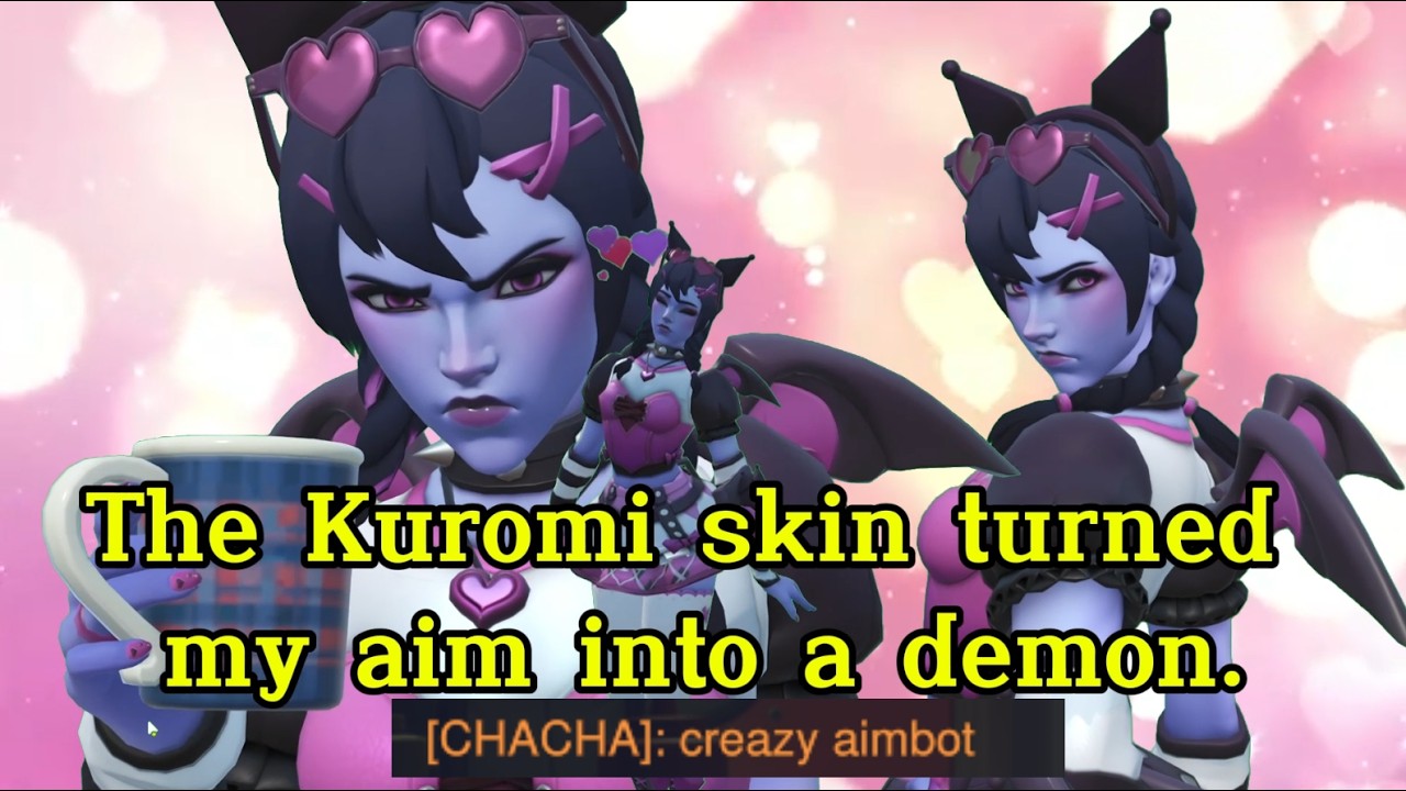 The Kuromi skin turned my aim into a demon.