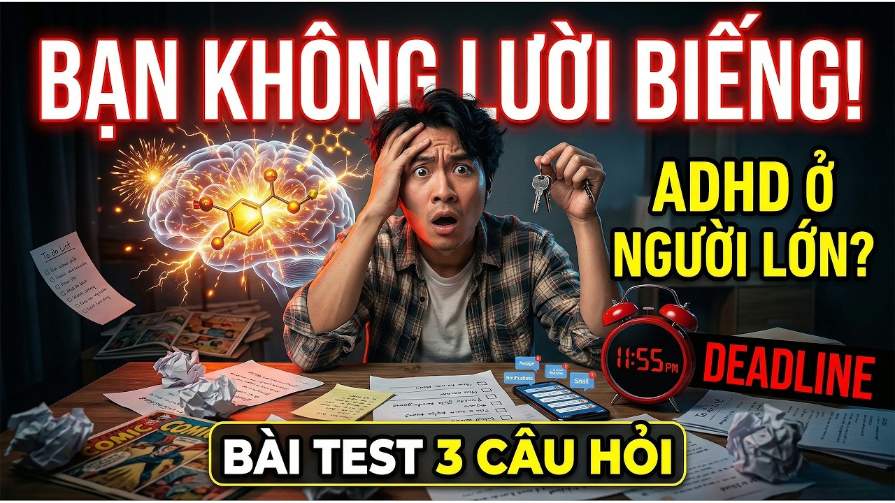 [SỰ THẬT] Bạn đang LƯỜI BIẾNG hay mắc hội chứng ADHD ở người lớn? (Tâm Lý Học)