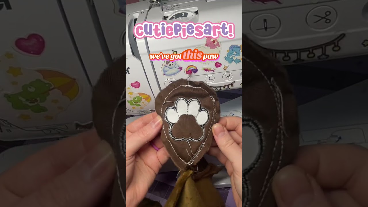 Sewing paws on a plushie the EZ WAY + a  ramble about sewing pins