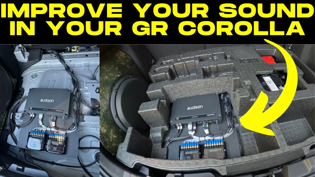 GR Corolla sound upgrade part four 4️⃣ ( sound completed. Amplifier installation)