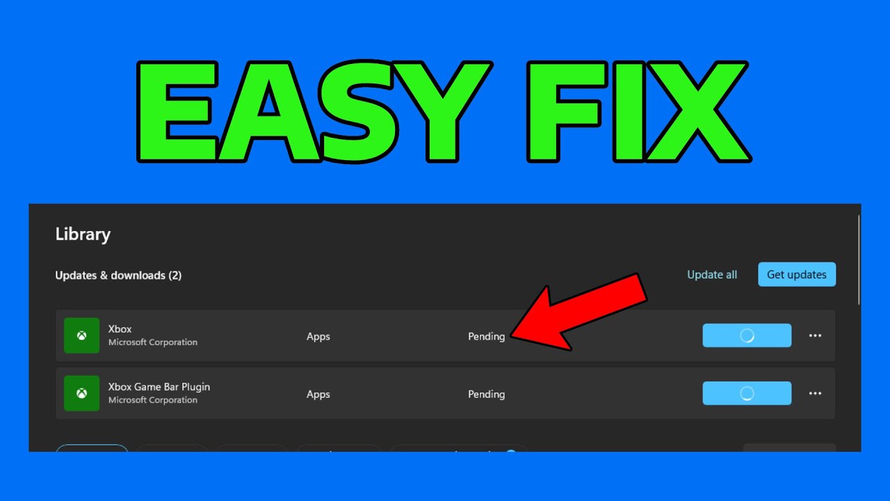 How To Fix Microsoft Store Updates Stuck On Pending in Windows 11