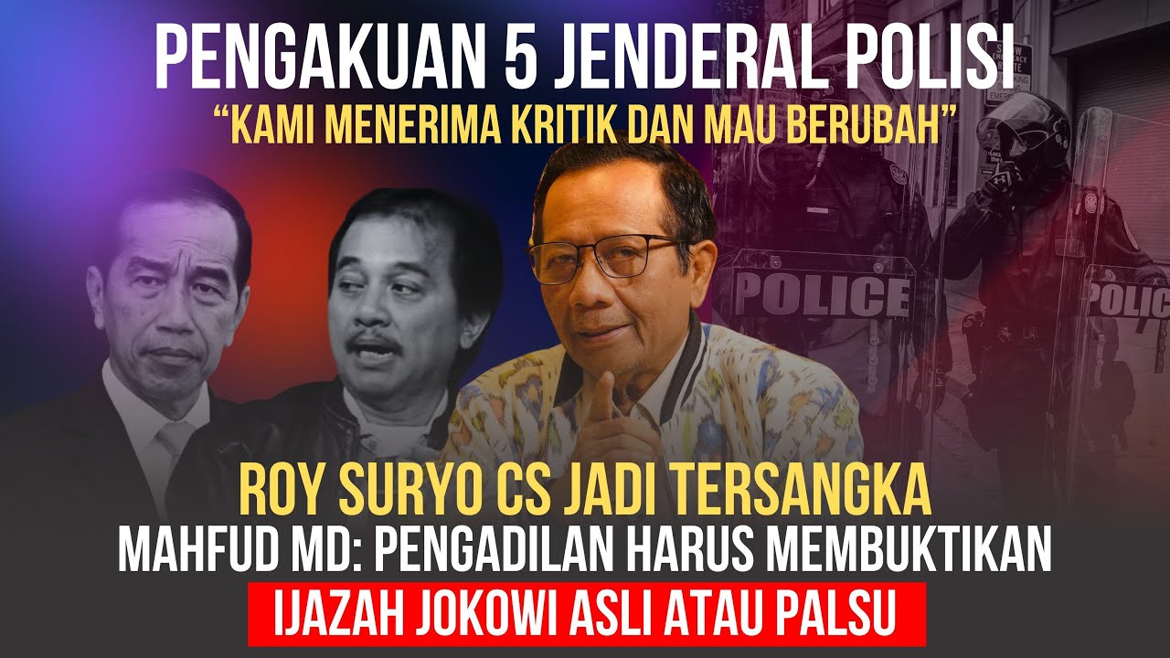 MAHFUD MD SOAL REFORMASI POLRI HINGGA IJAZAH JOKOWI