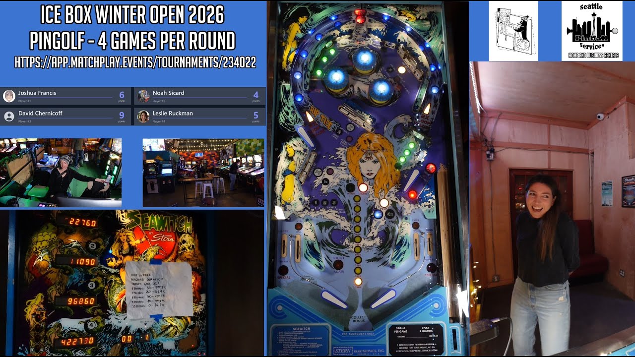 Seattle Winter Open 2026 Pinball Finals - December 2025