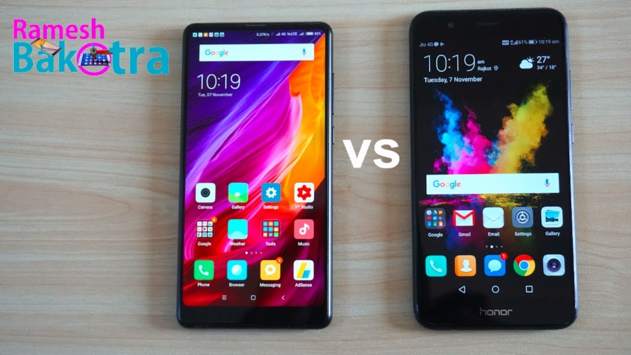 Mi Mix 2 vs Honor 8 Pro Speed Test Comparison