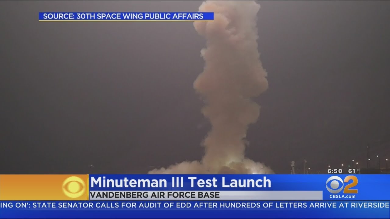 Unarmed Test Missile Launches From Vandenberg AFB