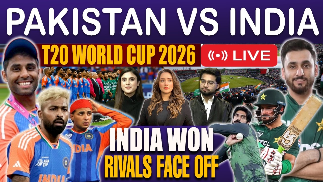 INDIA vs PAKISTAN T20 World Cup 2026 Live Match Today | Live Score and Commentary from Stadium