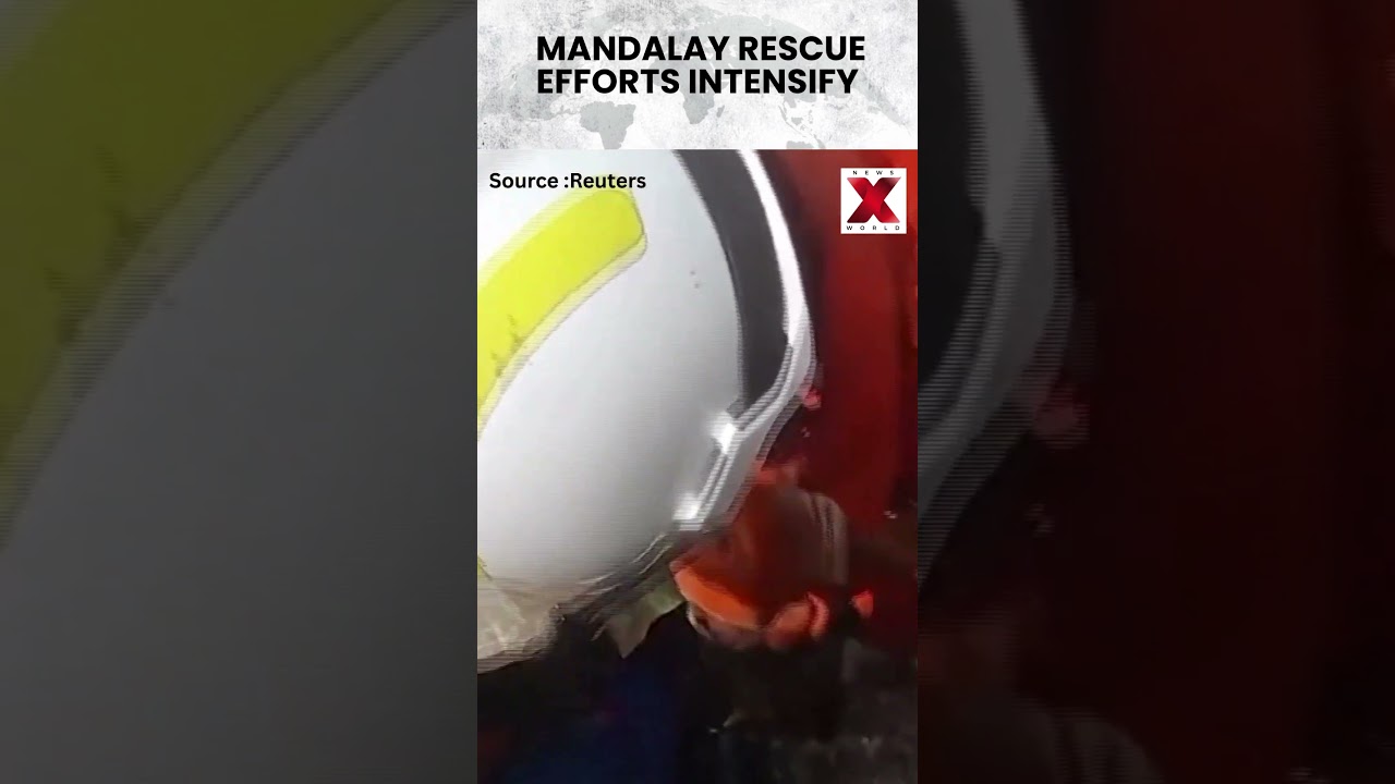 Race Against Time: Survivors Sought in Quake-Hit Mandalay #earthquake #shorts | NewsX World