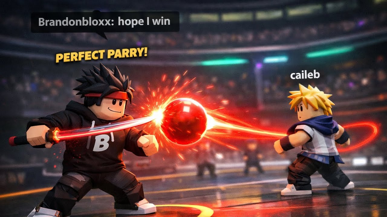 I 1v1 caileb in blade ball🔫