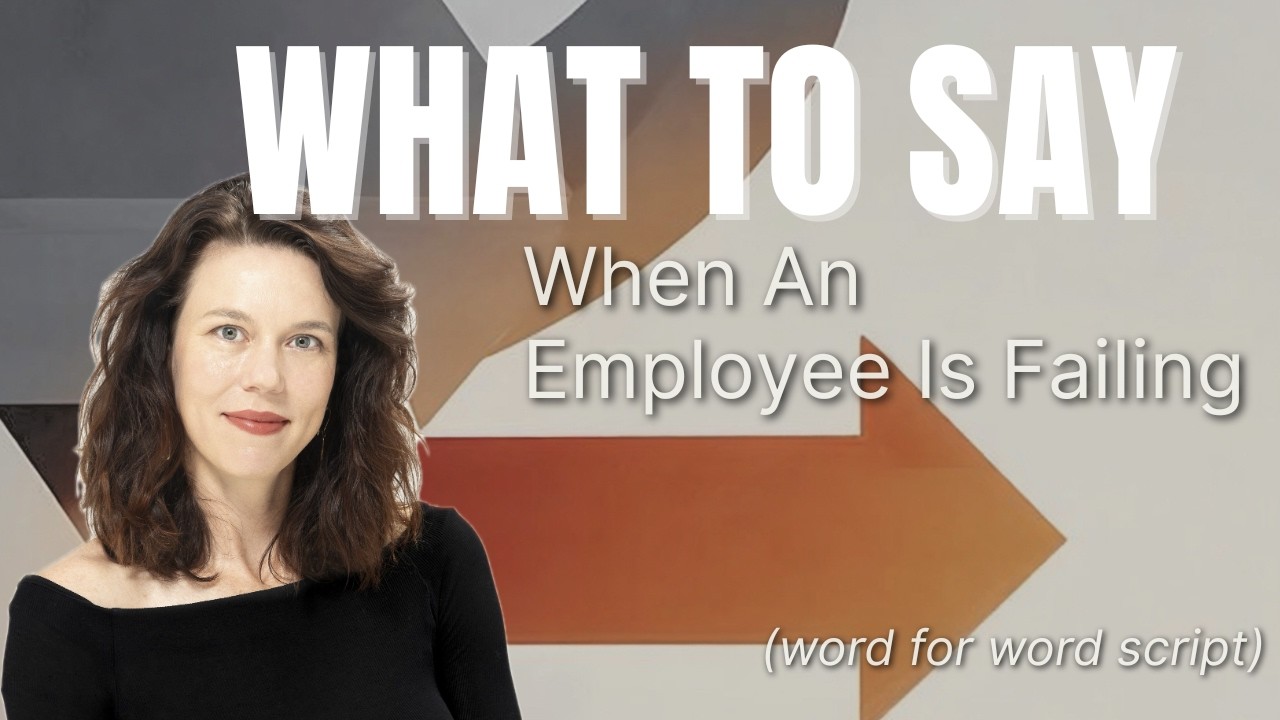 What to Say When an Employee Is Underperforming (Word for Word)