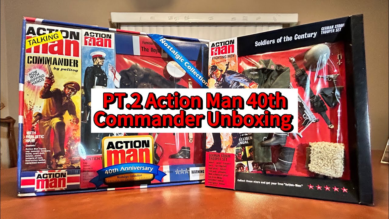 Action Man 40th Talking Commander Unboxing PT 2 & German Dress Sneak Peek 