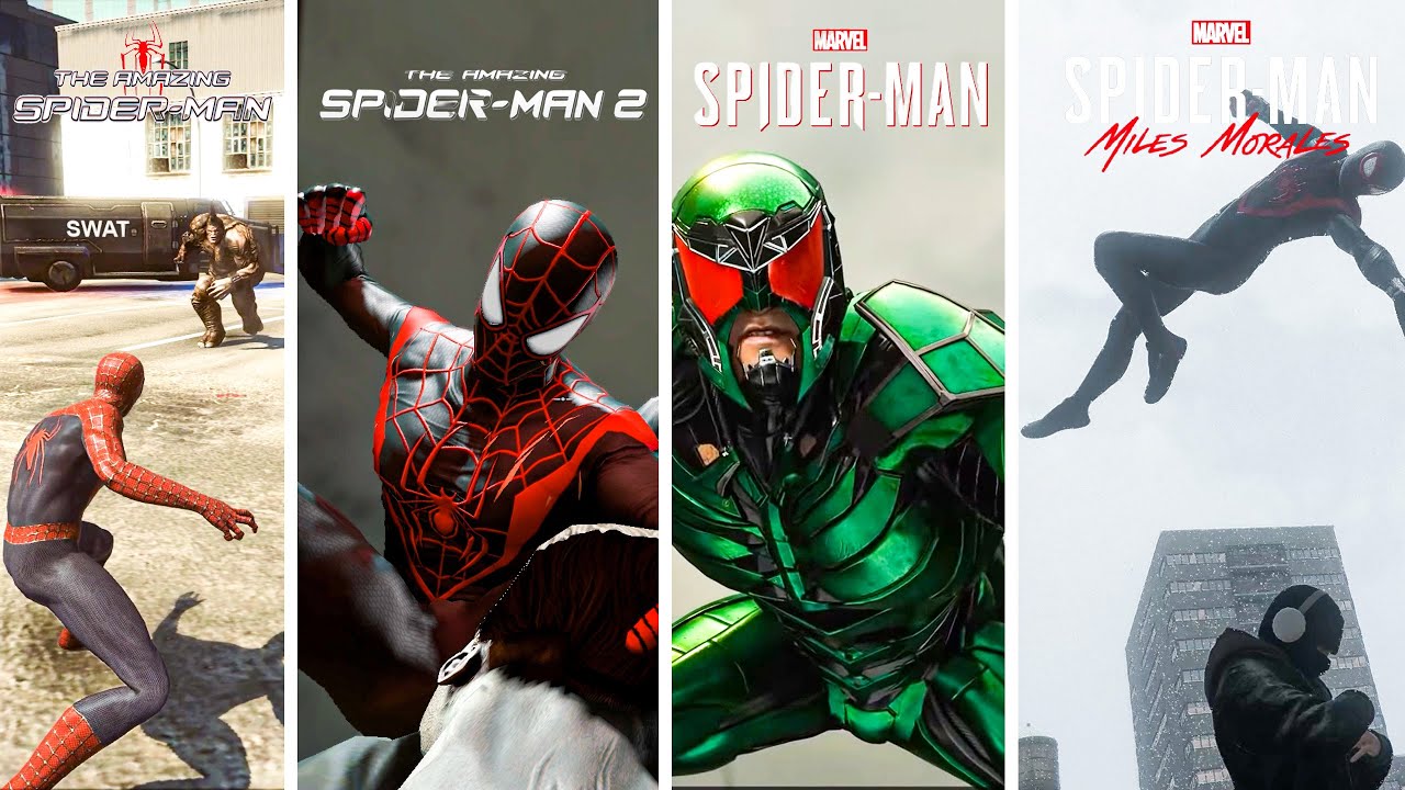 Evolution of Combat in Spider-Man Games in Last 10 Years! (4k)