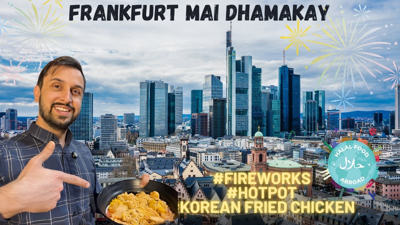 Robot Ne Serve Kiya Halal Korean Food! Aur Frankfurt Mein Khanay Ke Baad Hue Dhamakay 🤖🎆