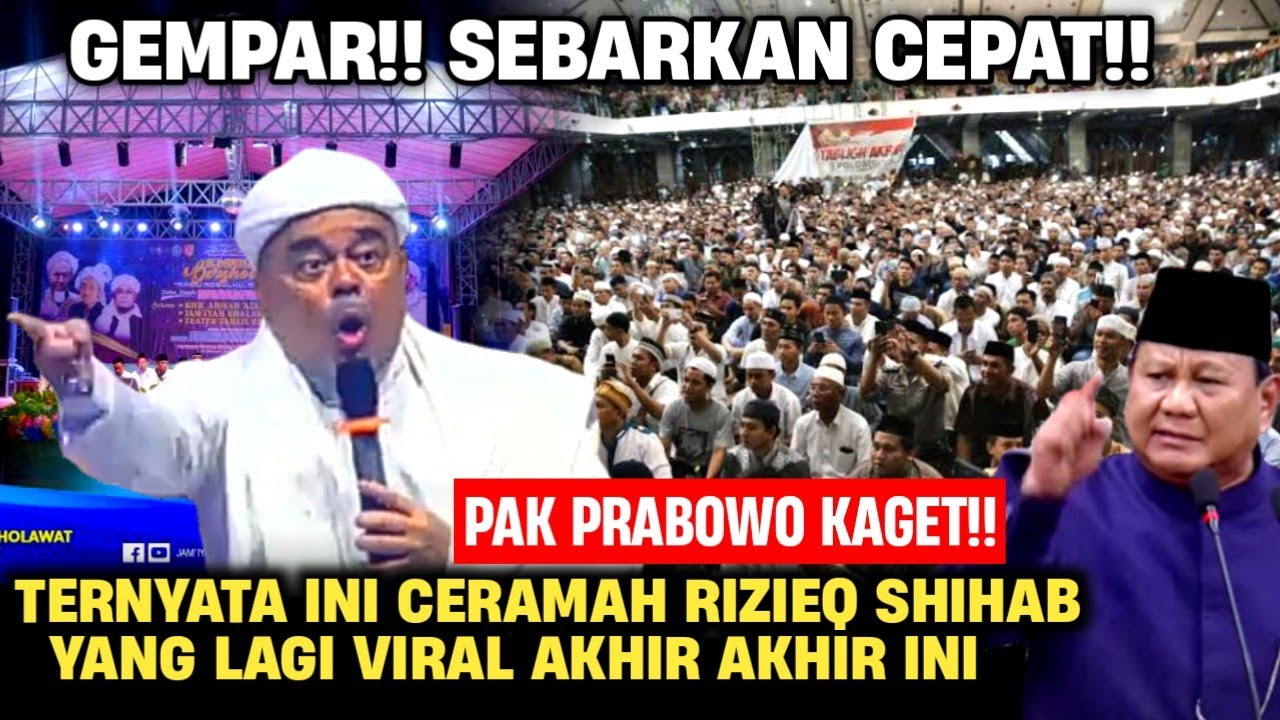 🔴HEBOH!! RIZIEQ BERANI CERAMAH SEPERTI INI SEKARANG SUDAH TAK KUAT LAGI MENAHAN GEMPURAN KYAI IMAD