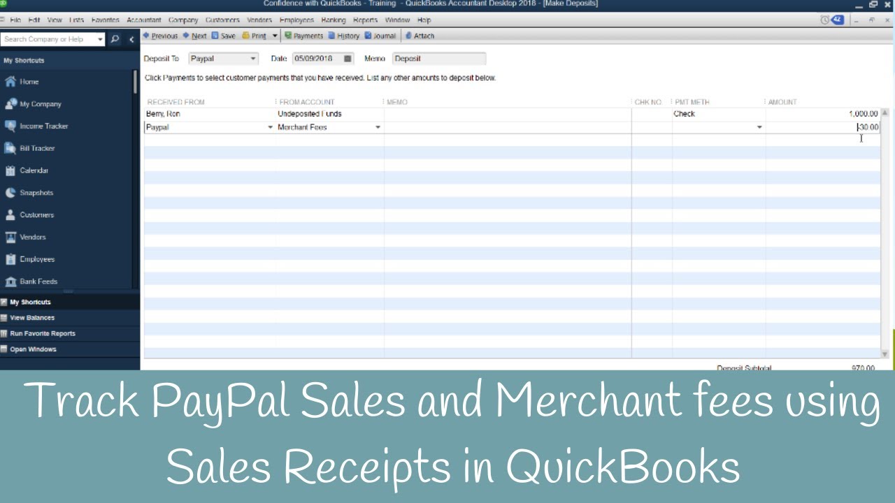 How to Record Sales from PayPal  in QuickBooks