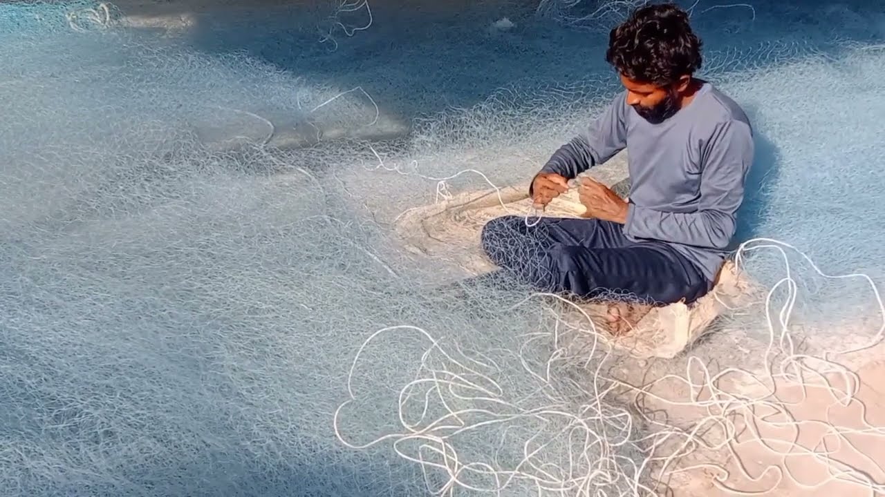 amad talab fishing net making 🐟🦀🦐🦞🐟