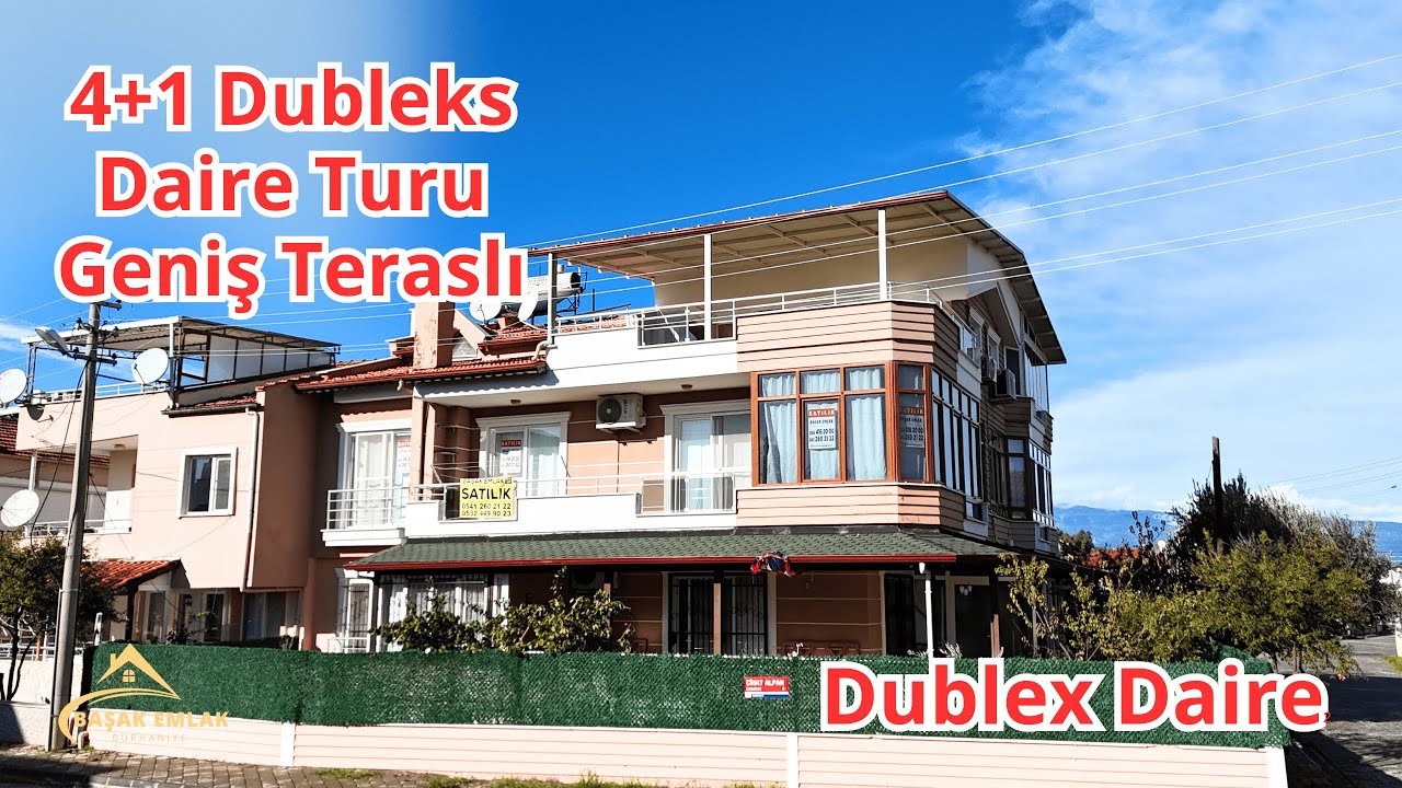 Burhaniye Öğretmenler Mahallesinde Eşyalı 4+1 Dubleks | Net 200 m² | Denize 600 m