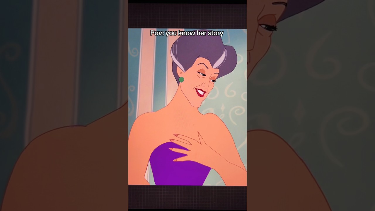 Lady Tremaine younger transformation ✨ #cinderella #disney #transformation #disneyvillains