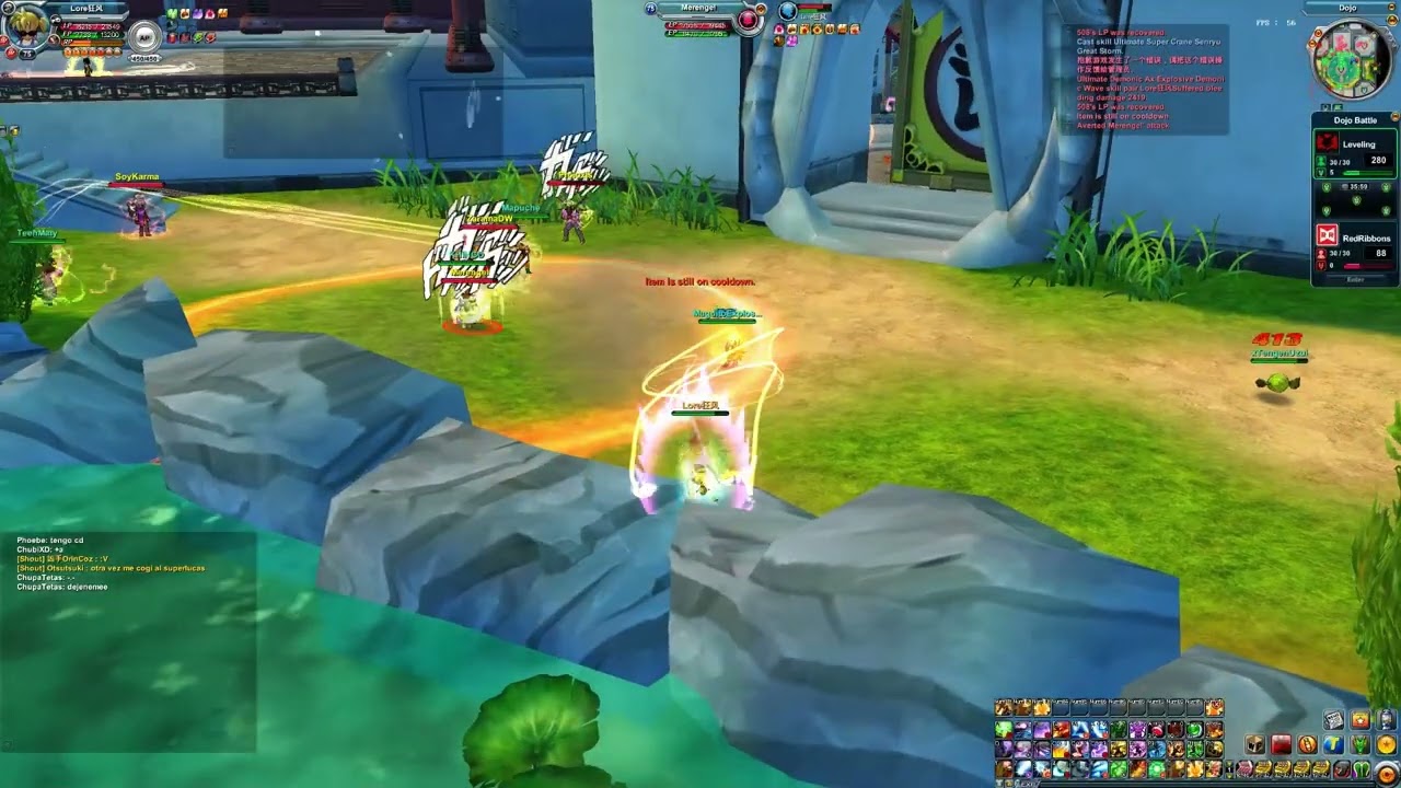 DBOGalaxy Dojo War - Leveling vs RedRibbons