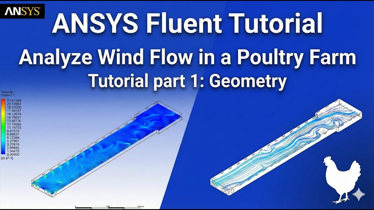 Учебное пособие по ANSYS Fluent: Анализ вентиляции и воздушного потока на птицеферме с помощью вы...