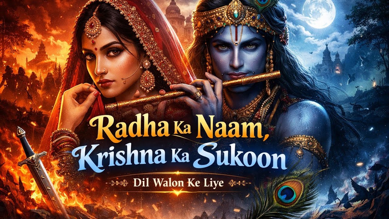 Radha Ka Naam, Krishna Ka Sukoon 💙 | Dil Walon Ke Liye Radha Krishna Song | Bhakti + Prem