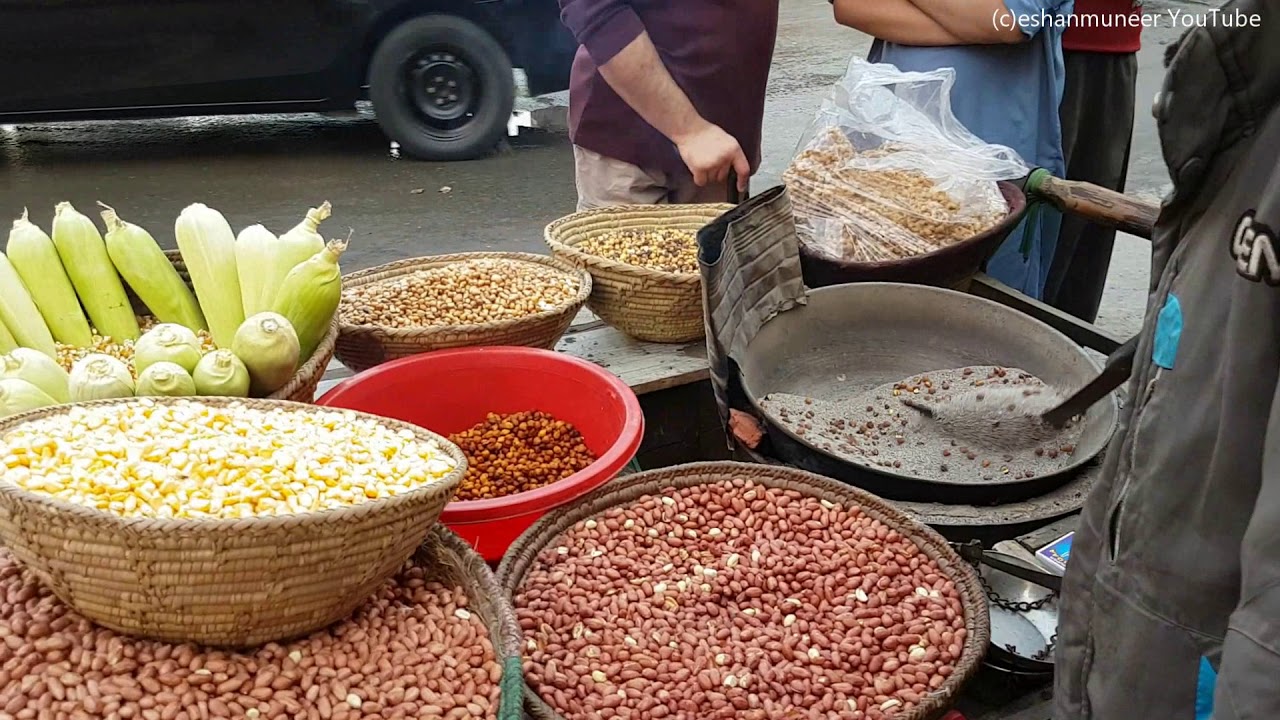 Roasted Corn & Channa | Black Rock Salt Roasting