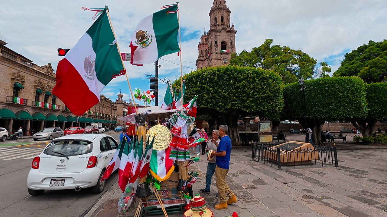 Así Luce el Centro de Morelia en Estas Fiestas Patrias 🇲🇽