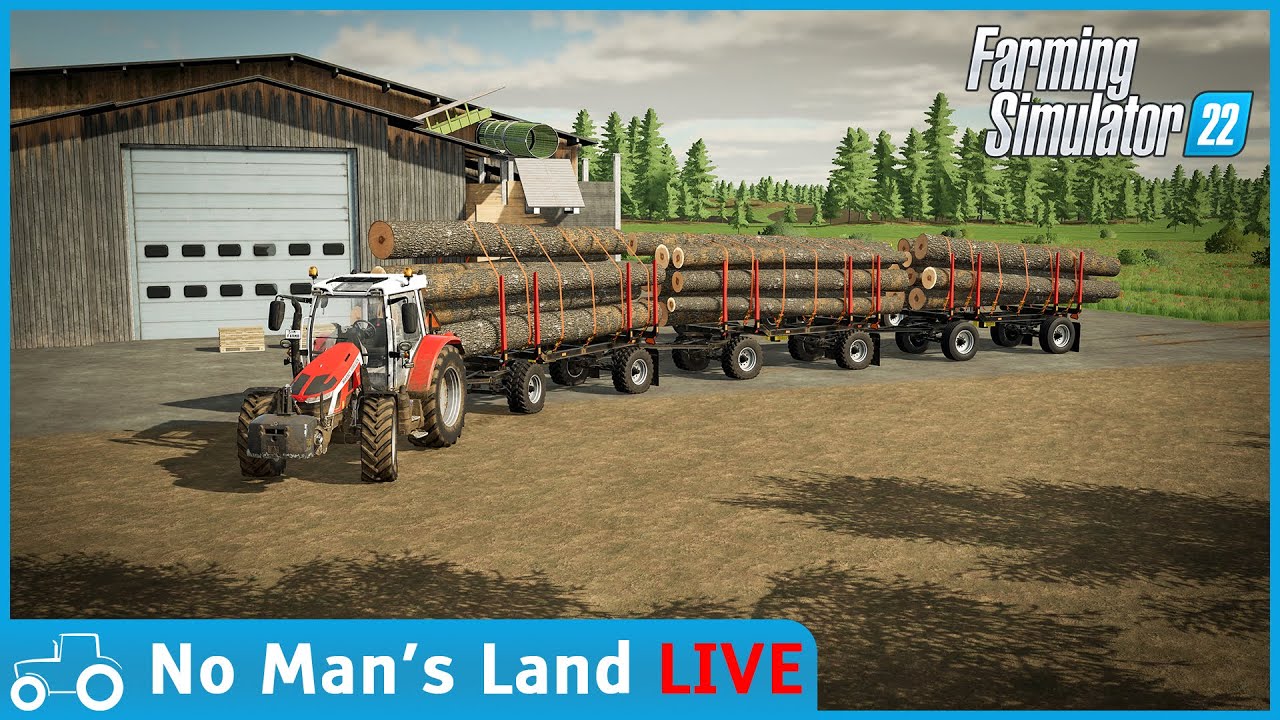 No Mans's Land FS22 LIVE Stream!! Prepping Fields, Sowing Crops & Forestry Work