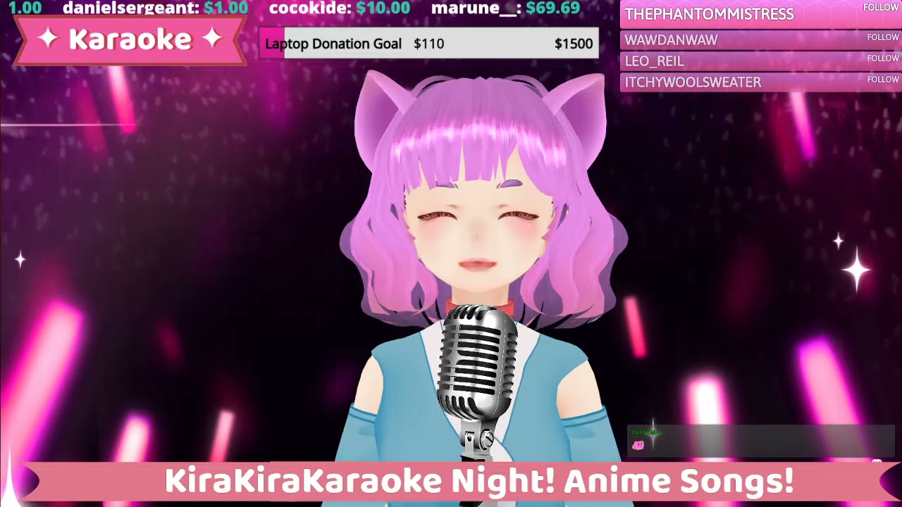 [Vtuber] KiraKiraKat Sings 4 HOUR ANIME SONG SPECIAL! 歌ってみた