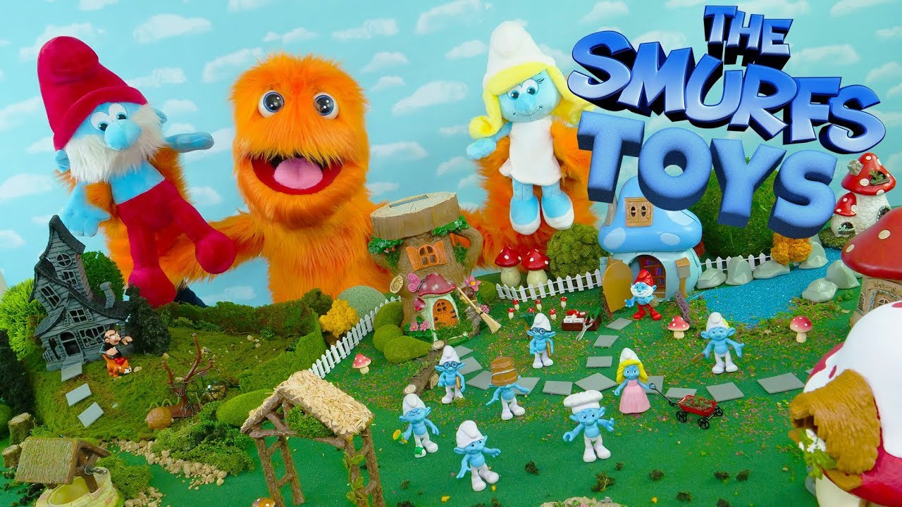 Fuzzy Puppet Smurfs Toys The Lost Village full movie 2017 😂 REVIEW for kids Toy Video Full Episode