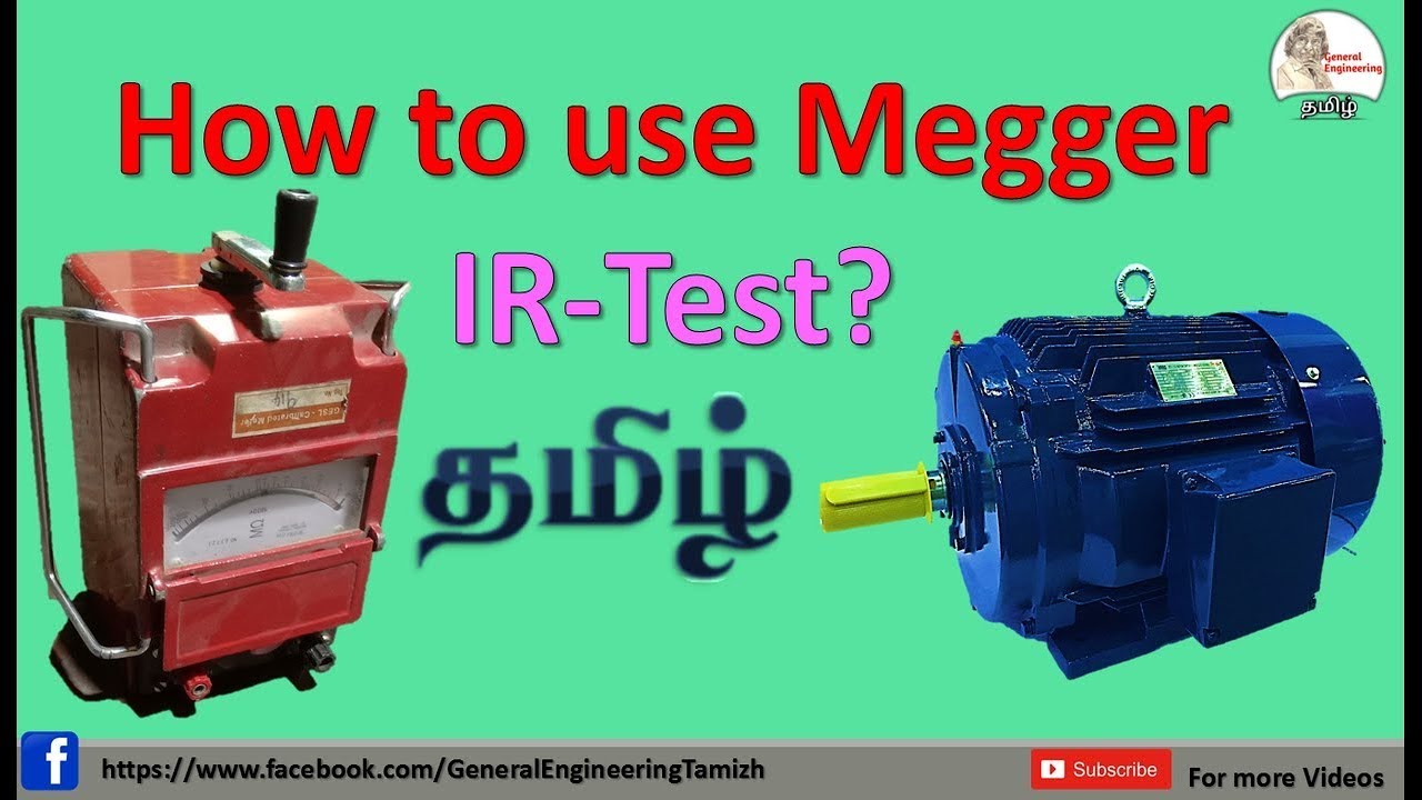 How to use megger-IR test Insulation resistance of motor and cable-Megger testing procedure