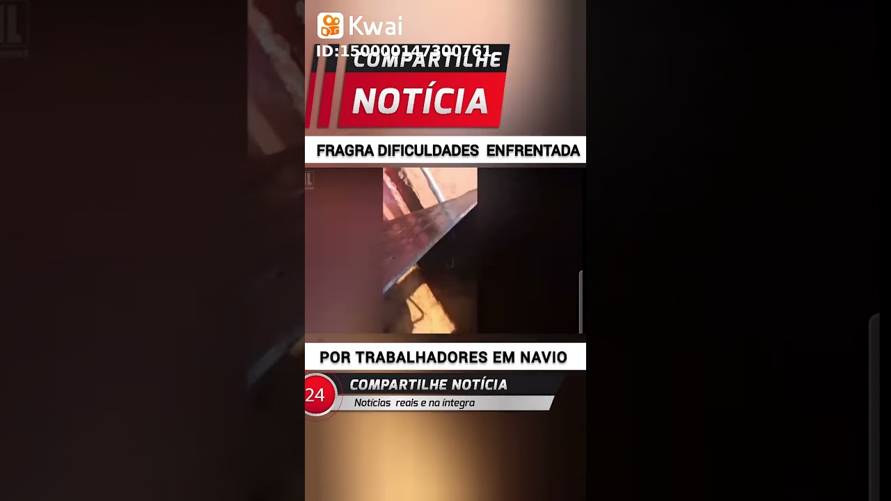 Dificudade enfrentada por trabalhadores em navio