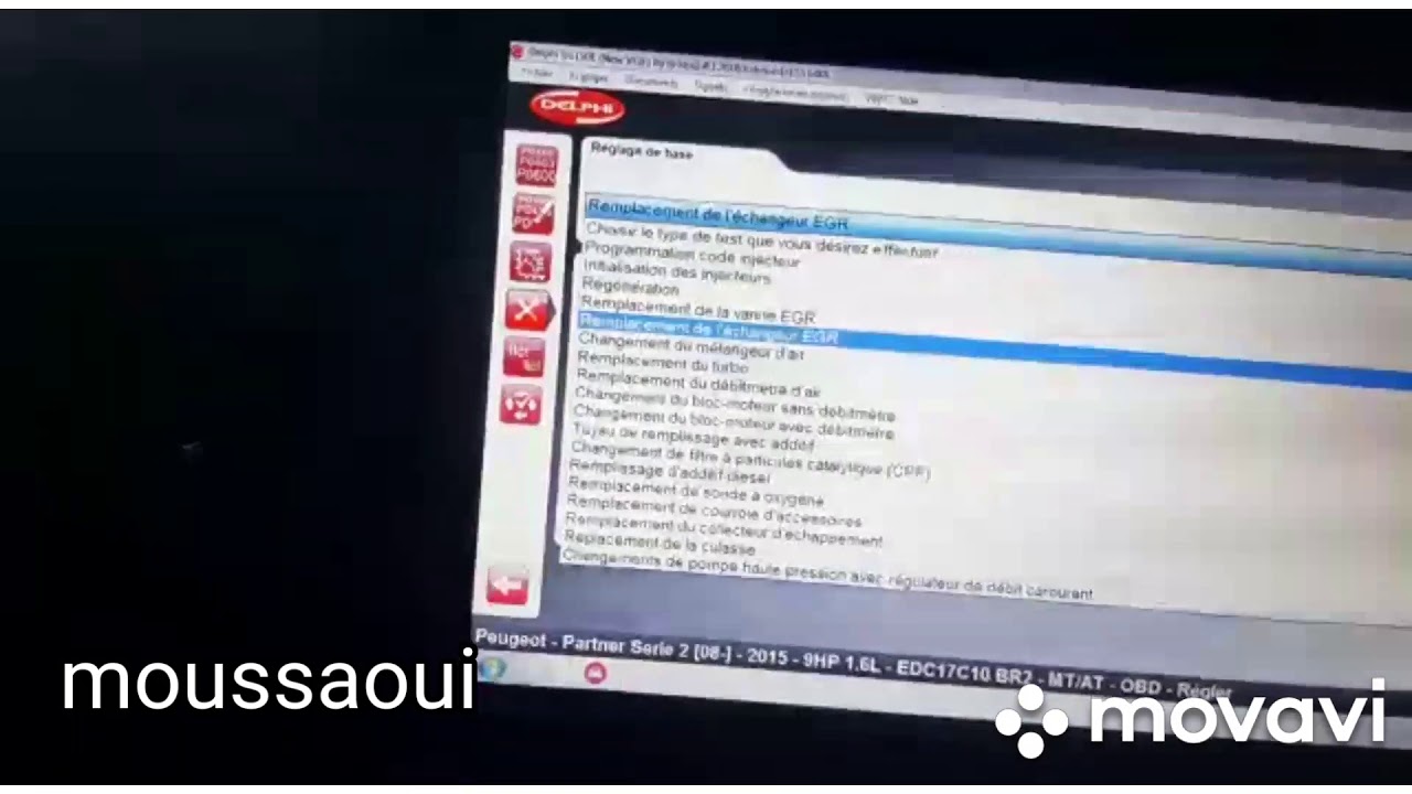 Adaptation de vanne EGR et remplacement de filtre à particules de Peugeot partner HDI avec DELPHI