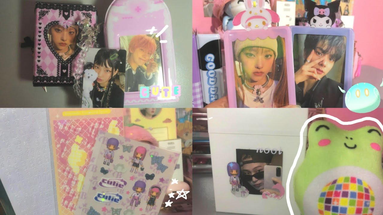 【engene/bunny vlog】#02 🛒doing decos, new collectbooks, sanrio, storing and organizing my photocards