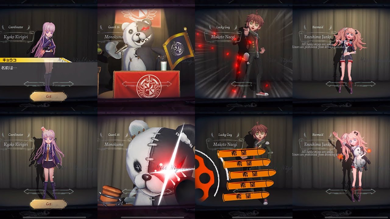 All Danganronpa Skins Showcase (Identity V)