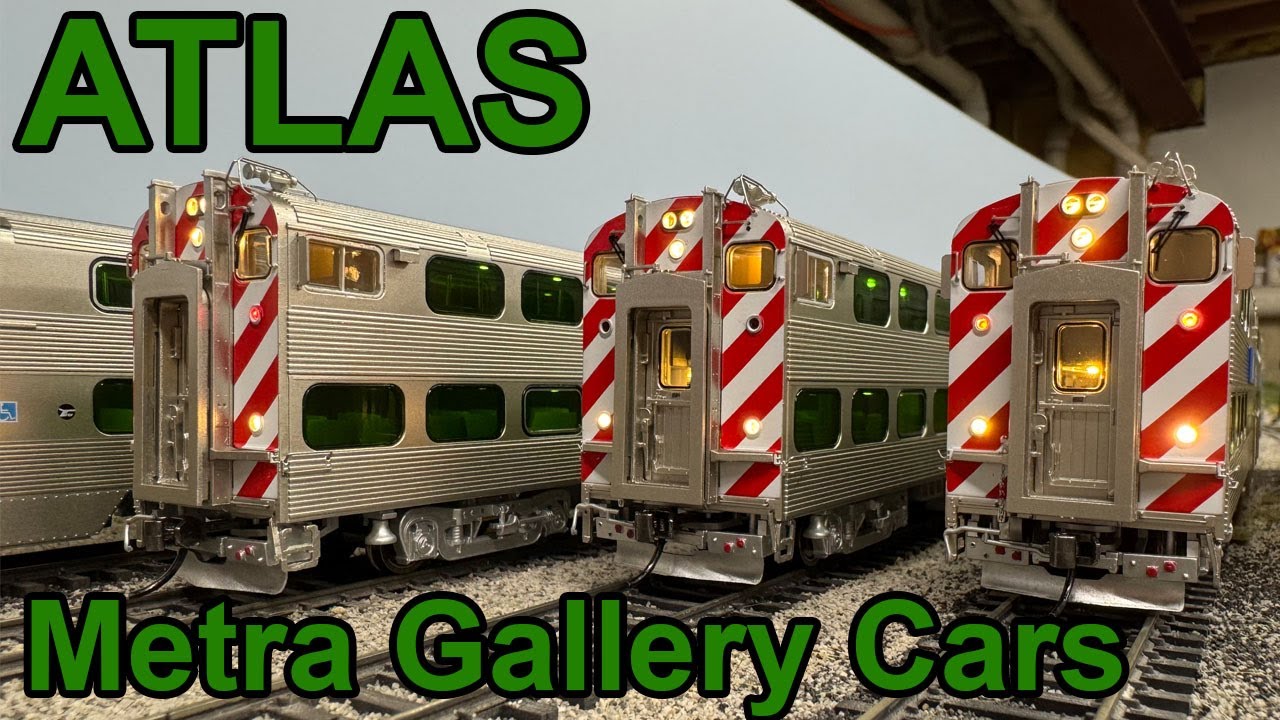 Review: Atlas Metra Bi-Level Gallery Cab and Coach Cars [HO Scale]