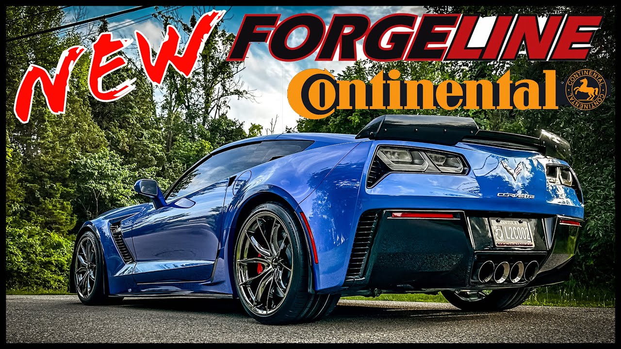 Forgeline "Black Ice" on C7Z06 w/ Five1 Splash Guards