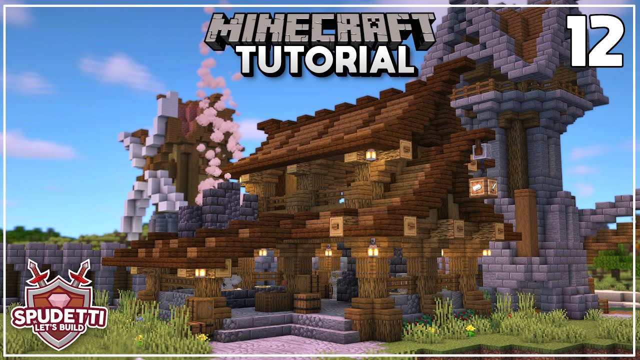 Minecraft: How to Build a Blacksmith | Let's Build a Medieval Village - Ep 12