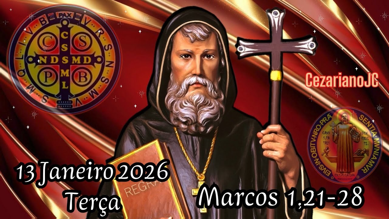EVANGELHO DO DIA 13 DE JANEIRO 2026 - TER&Ccedil;A - MARCOS 1,21-28