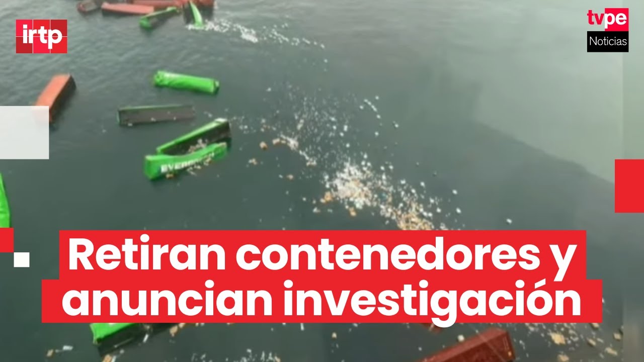 Callao: inicia el retiro de contenedores que cayeron al mar