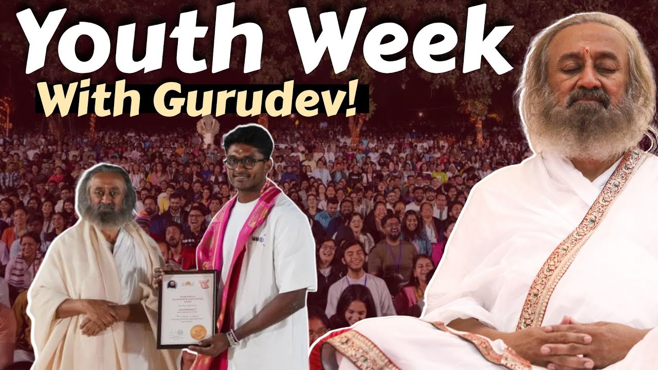 India Youth Meditates With Gurudev